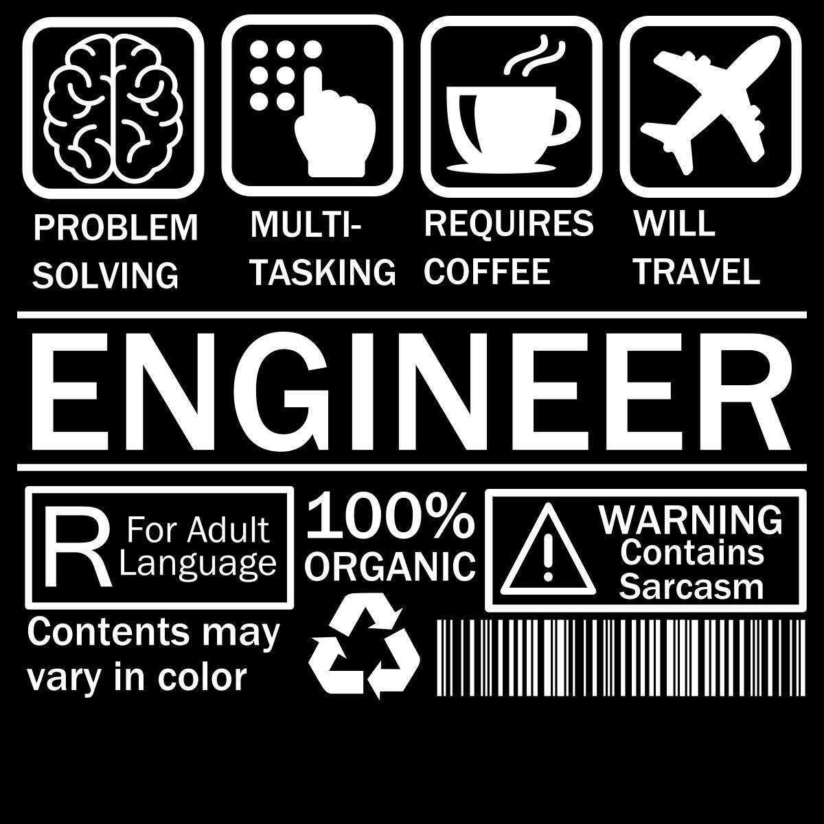 Engineer Warning Label - Engineering Outfitters