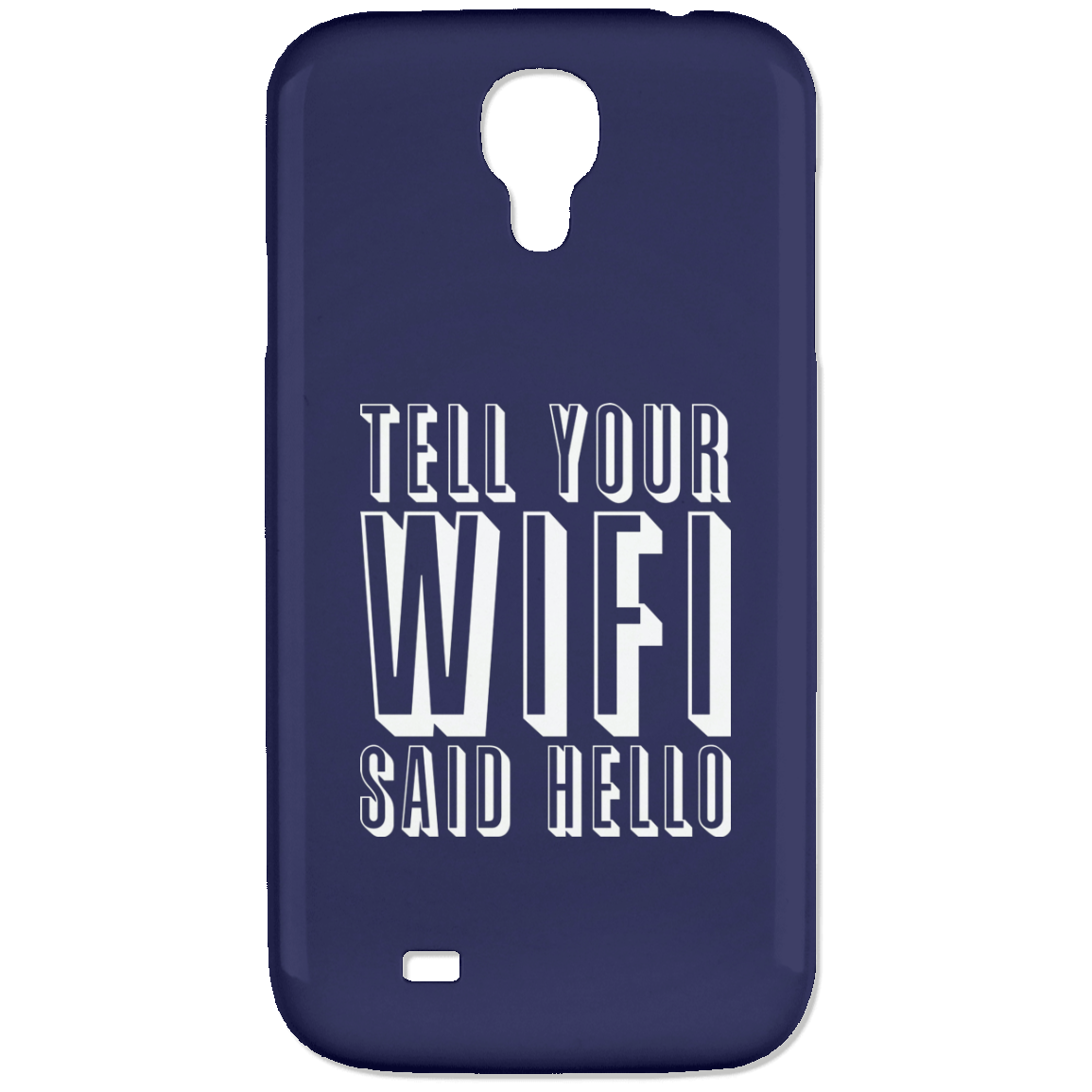 Dile a tu WiFi que diga hola (funda para teléfono)