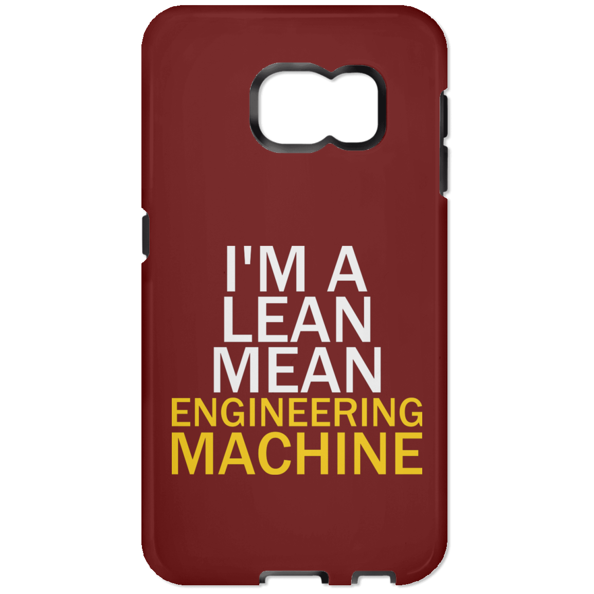 Soy una máquina de ingeniería delgada y mala (funda para teléfono)