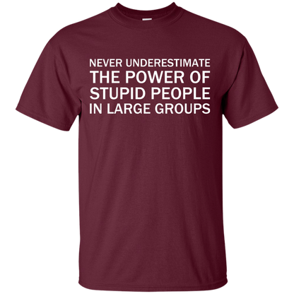 Never Underestimate The Power Of Stupid People In Large Groups