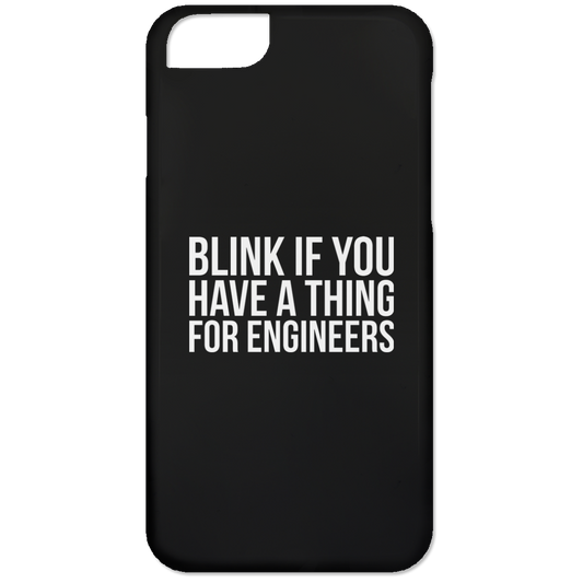 Parpadea si te gustan los ingenieros (funda para teléfono)