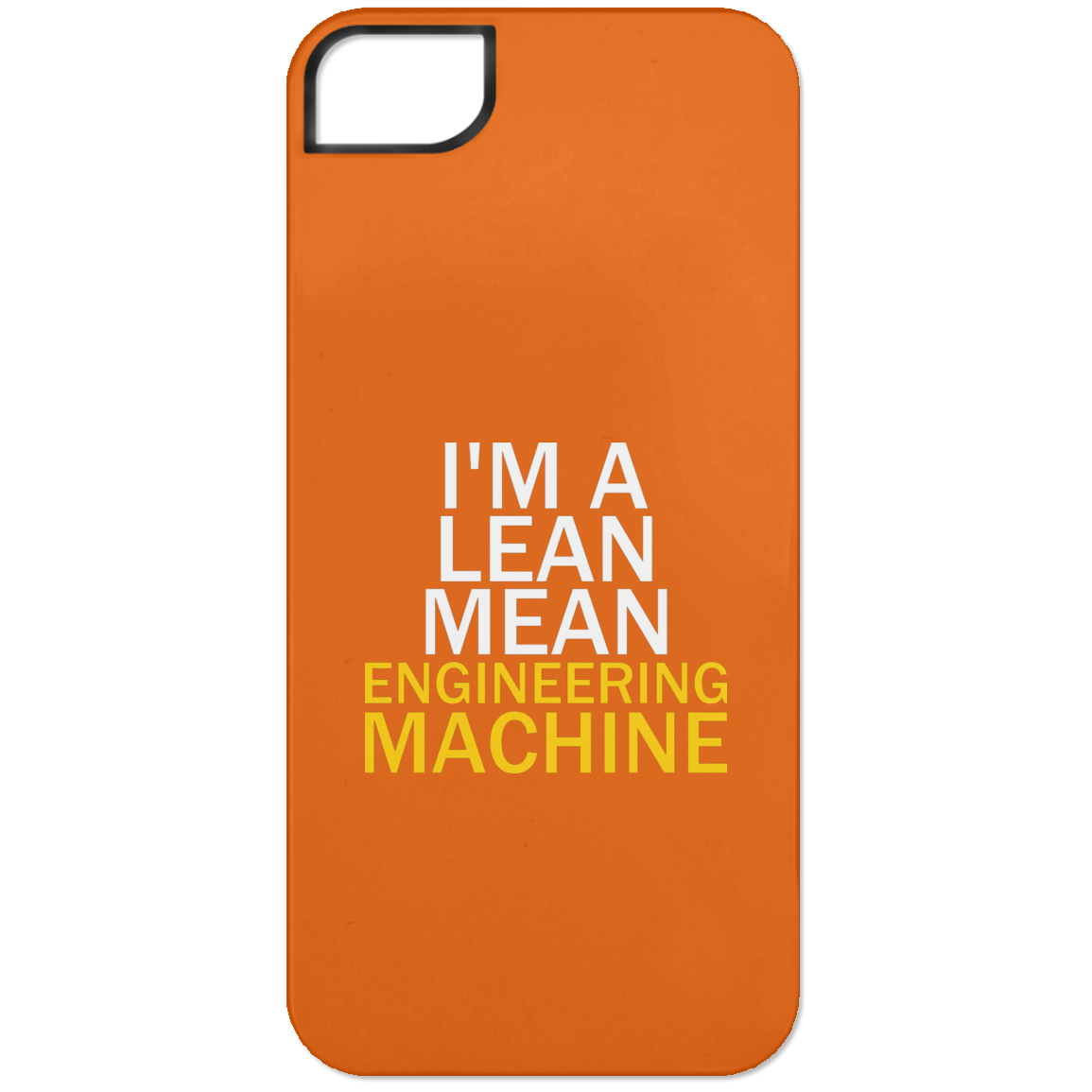 Soy una máquina de ingeniería delgada y mala (funda para teléfono)