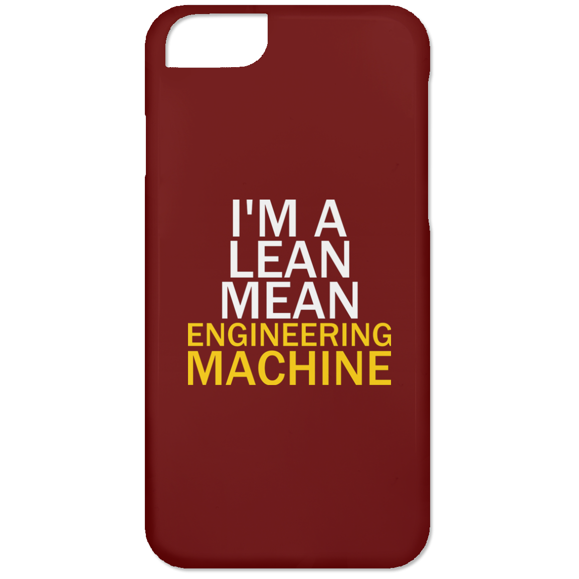 Soy una máquina de ingeniería delgada y mala (funda para teléfono)