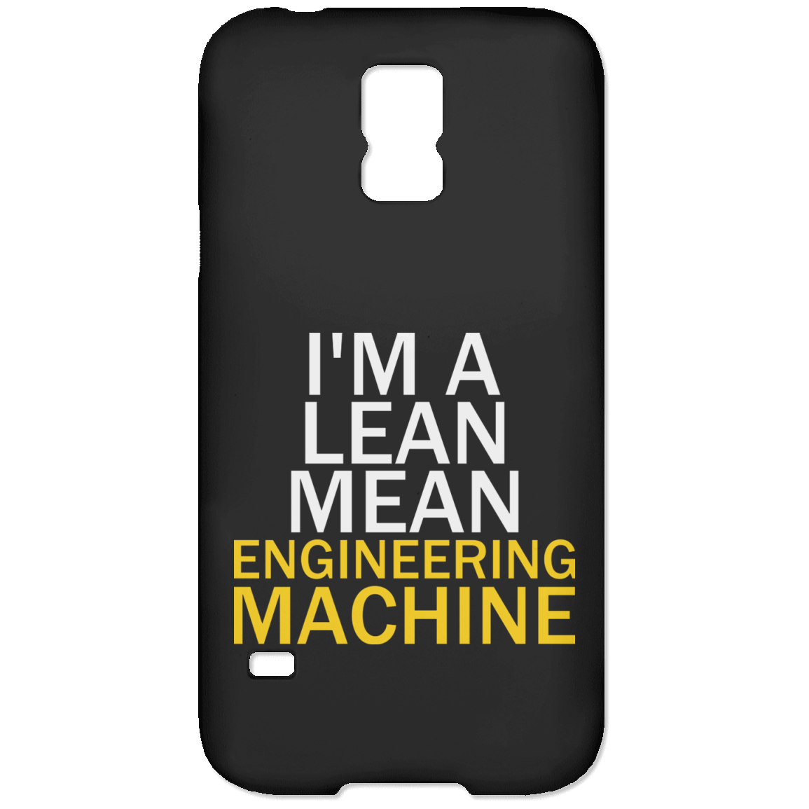 Soy una máquina de ingeniería delgada y mala (funda para teléfono)
