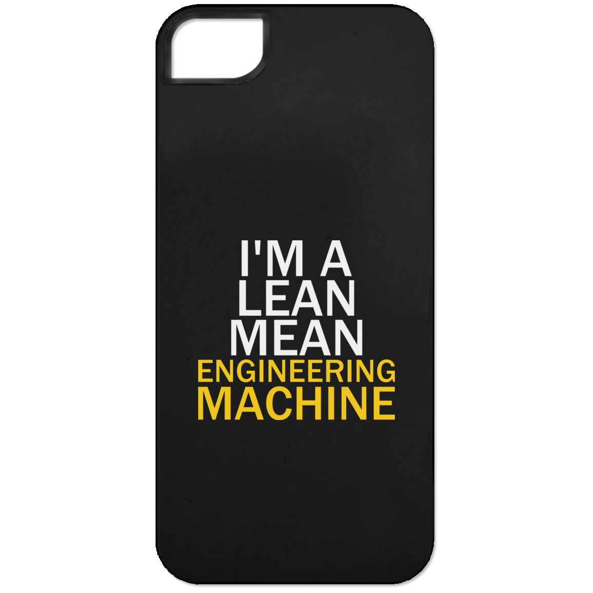 Soy una máquina de ingeniería delgada y mala (funda para teléfono)