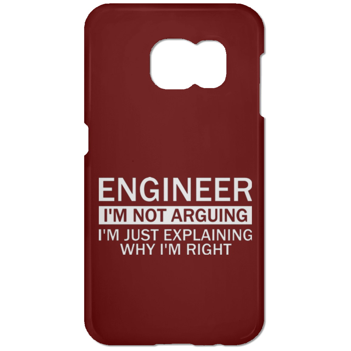 Ingeniero: no estoy discutiendo, solo estoy explicando por qué tengo razón (funda para teléfono)
