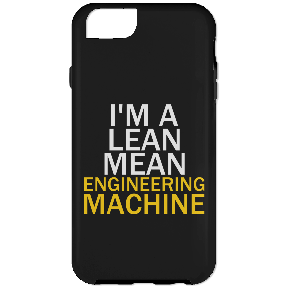 Soy una máquina de ingeniería delgada y mala (funda para teléfono)